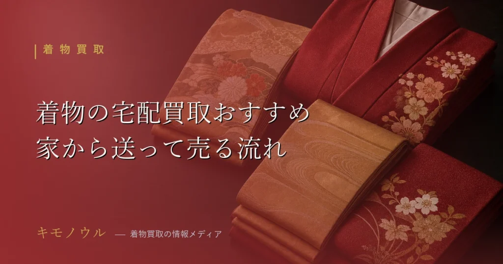 着物の宅配買取おすすめ業者と申込から入金までの流れを解説したアイキャッチ