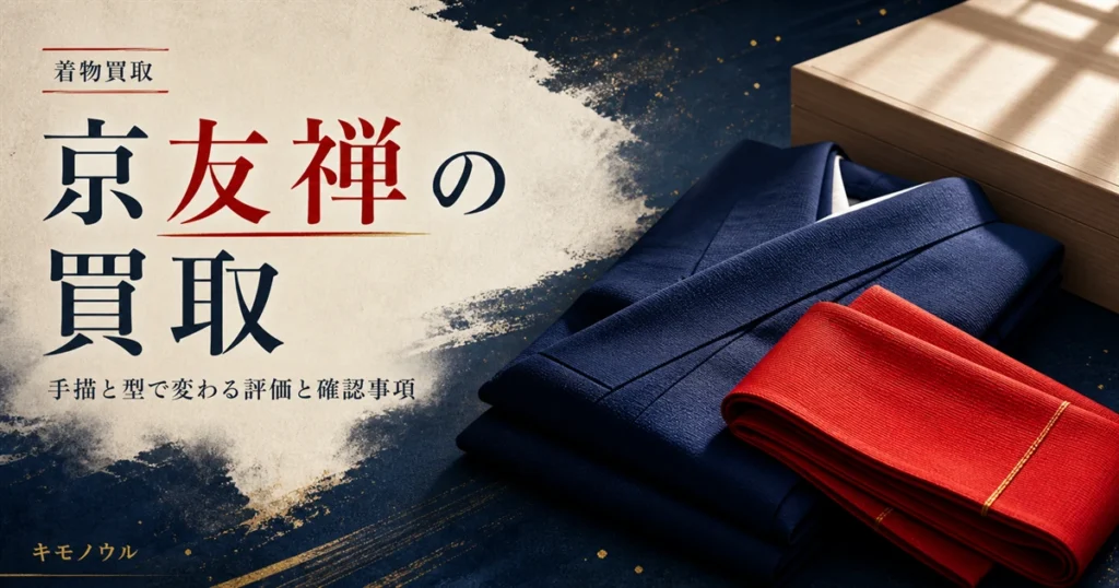 京友禅の買取で見られるポイントと売る前の確認事項を解説するアイキャッチ
