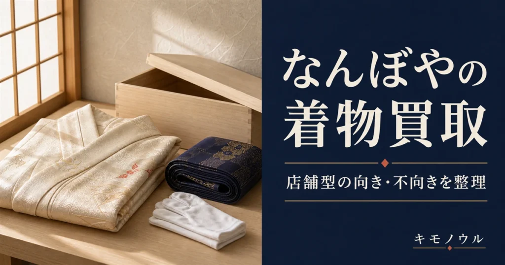なんぼやの着物買取の評判と店舗型サービスの向き不向きを整理する解説記事のアイキャッチ